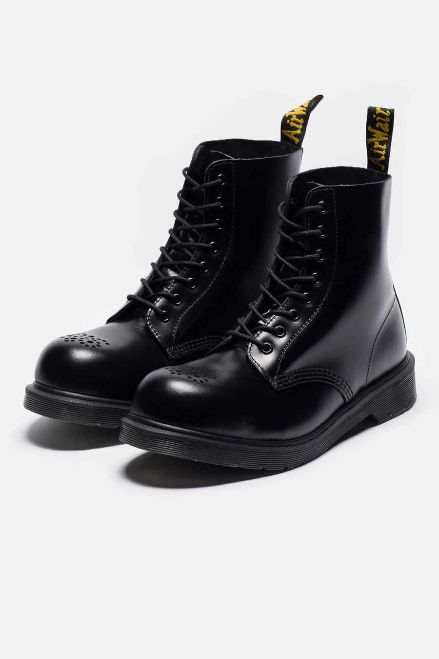 1460 Analine Leather Steel Toe Boot in Black - 3