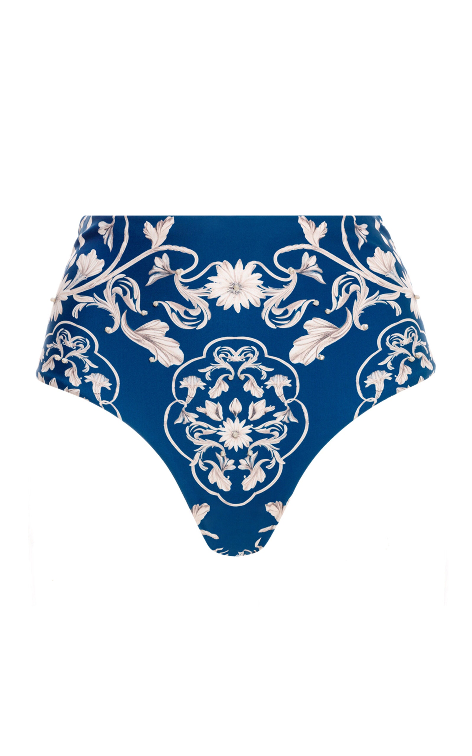 Magenta Ribbons Bikini Bottom blue - 1