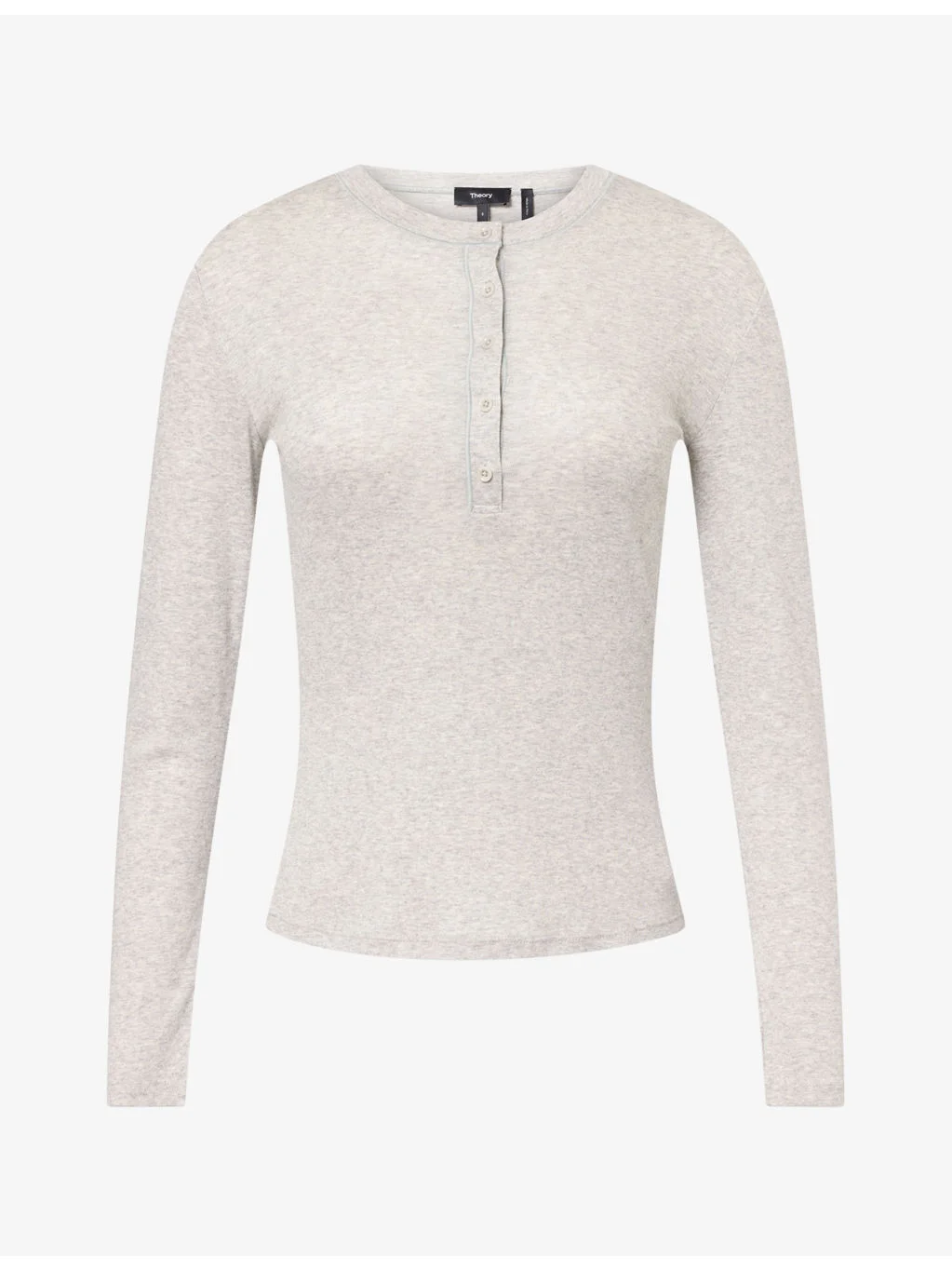 The Henley Long-Sleeve Cotton Top - 1