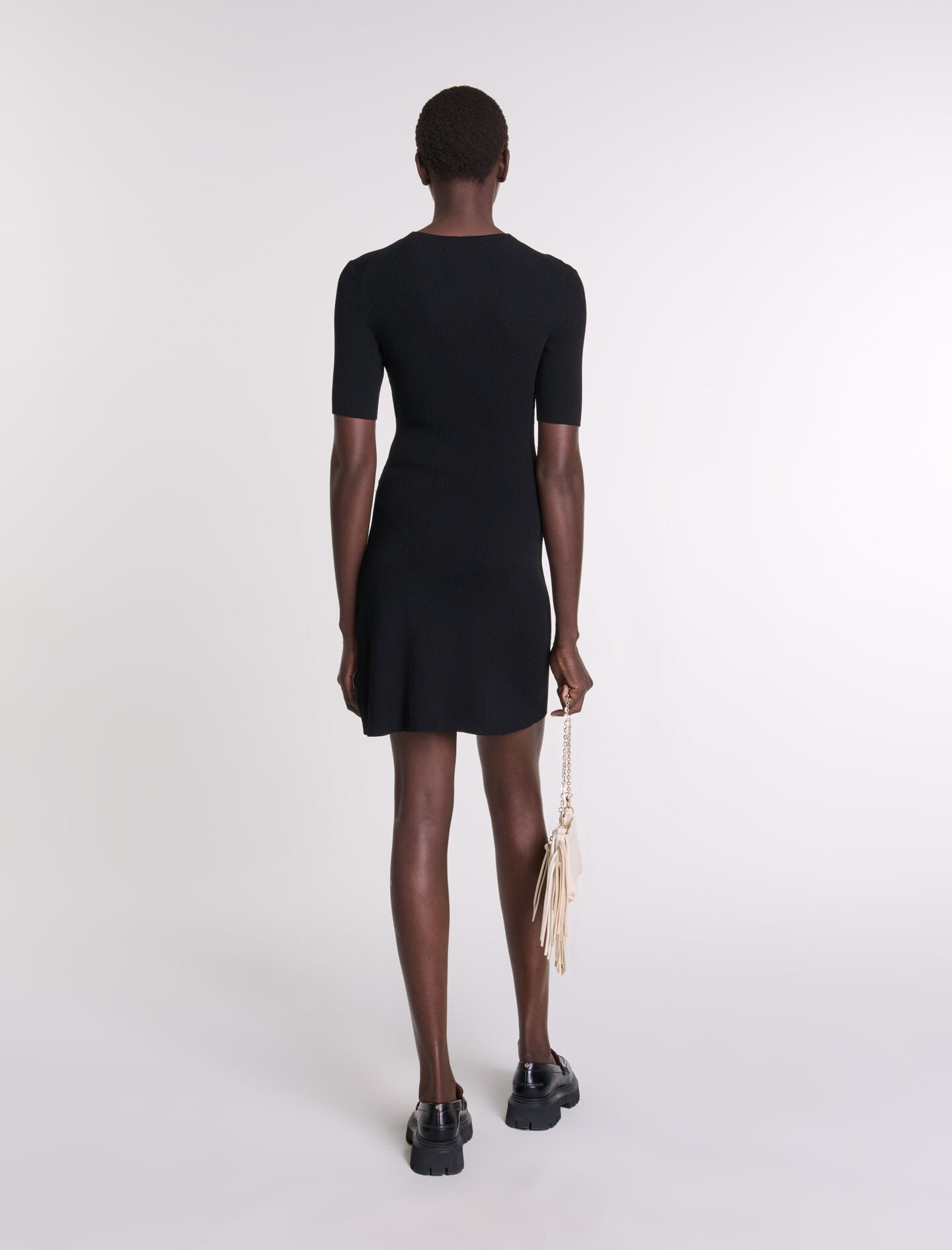 Dress in ribbed knit - 4
