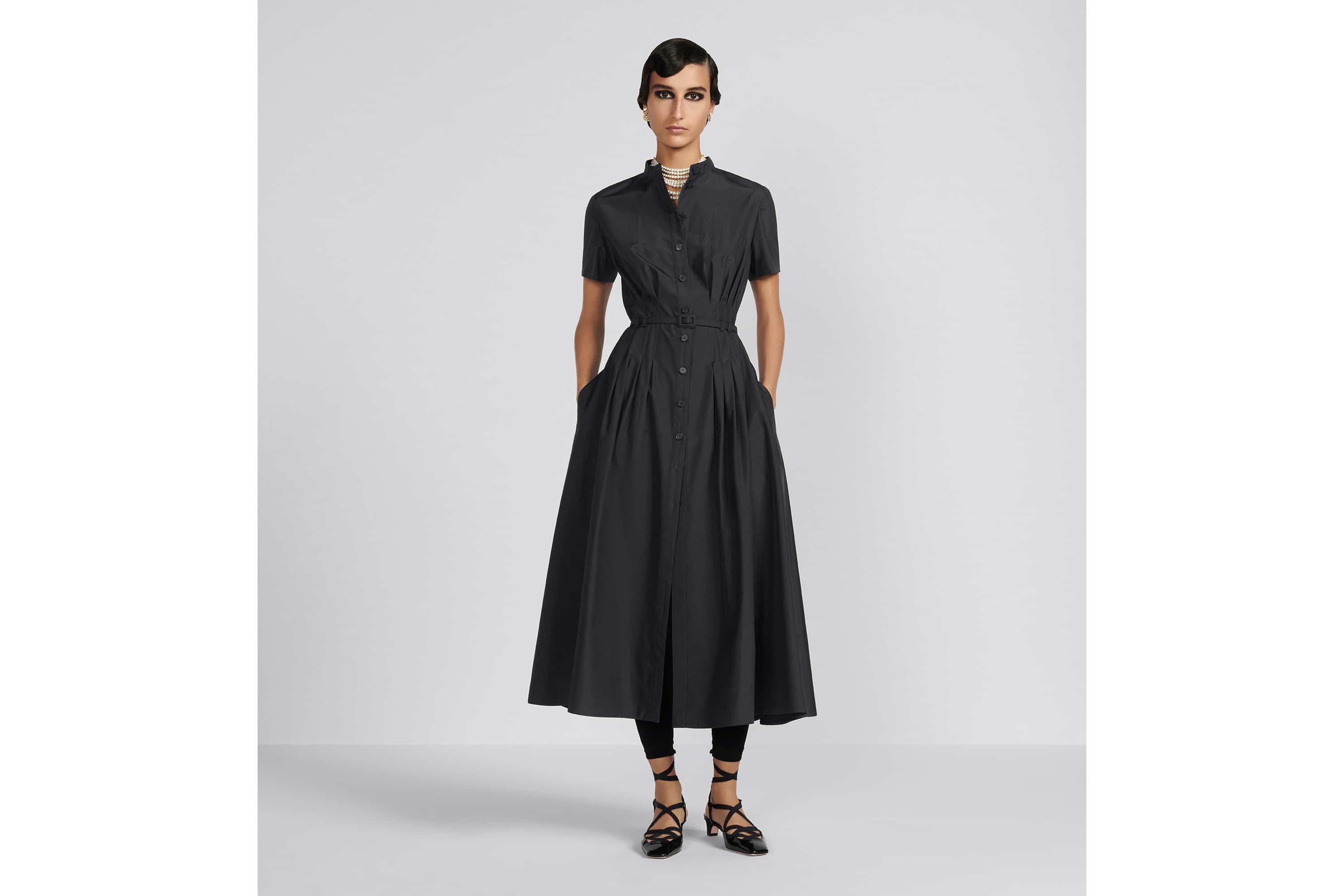 Mid-Length Shirt Dress - 4