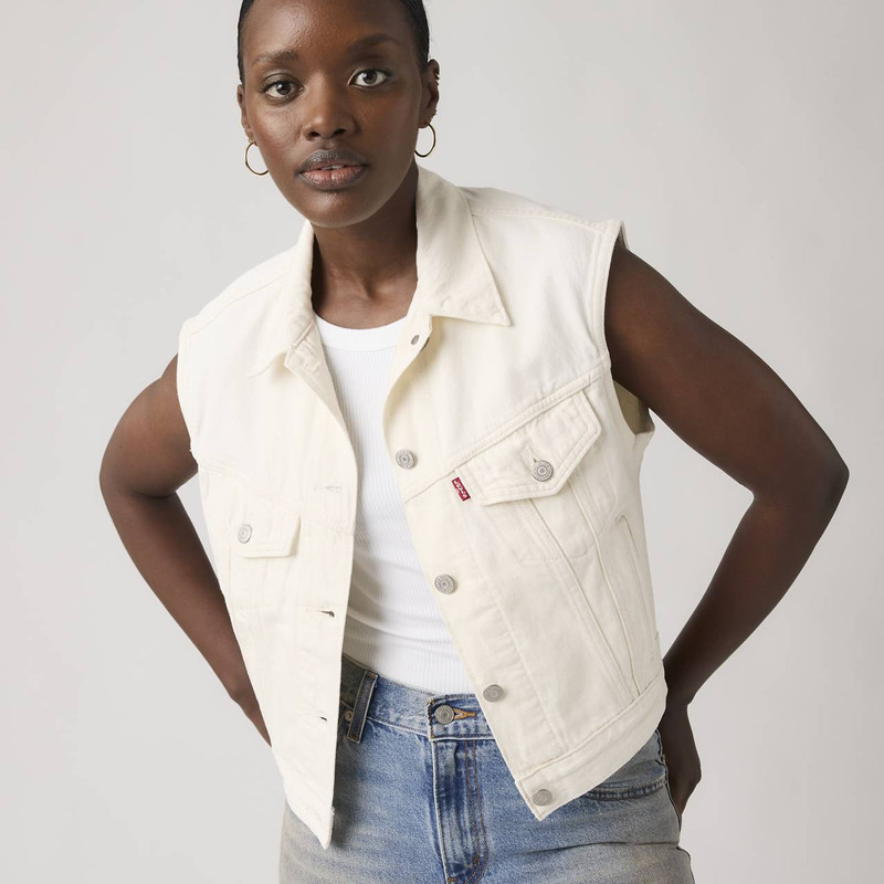 SHRUNKEN '90S TRUCKER VEST 1
