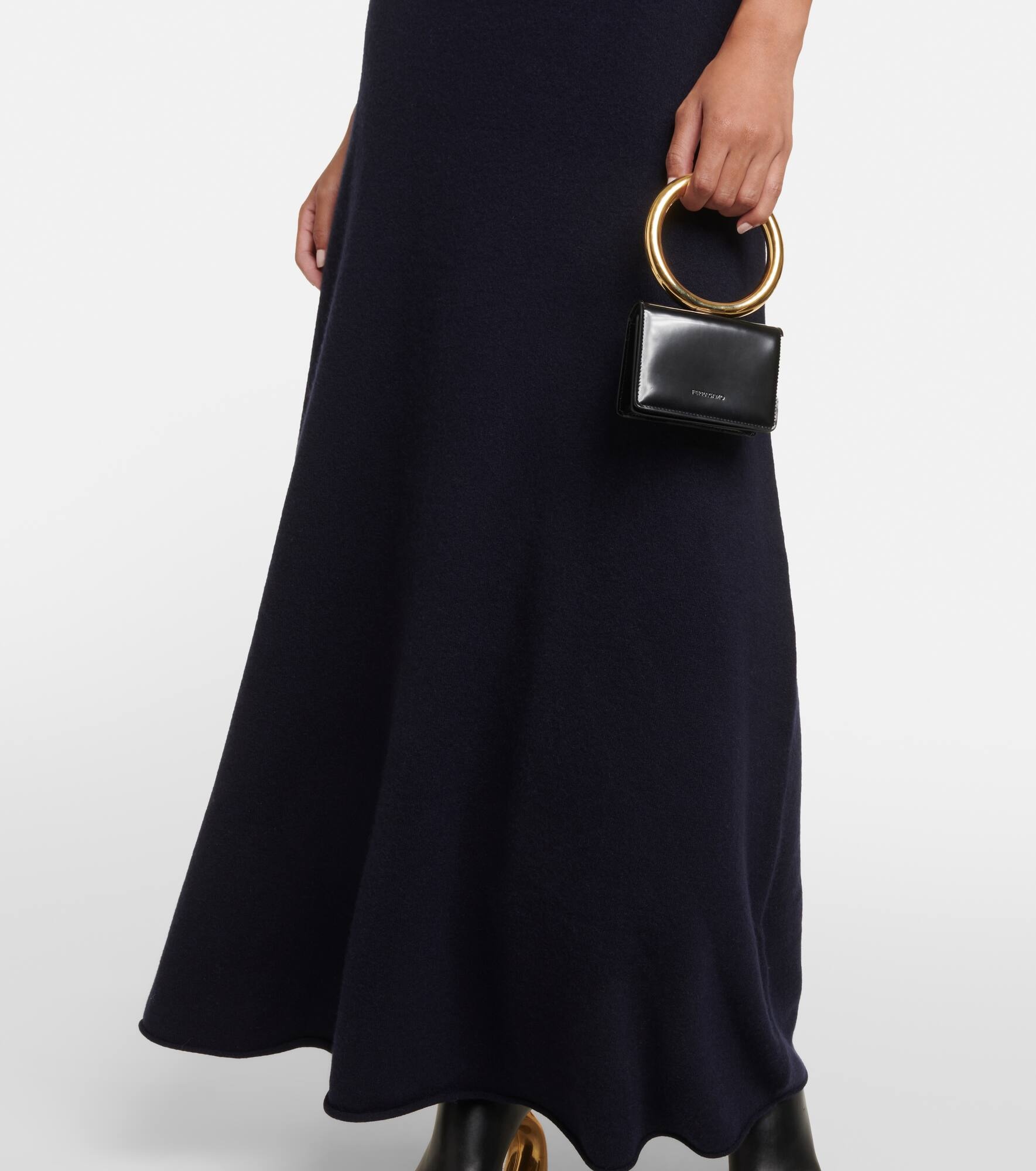 【Extreme Cashmere】 N°301 Swanカシミアブレンド maxiドレス extreme cashmere N°301 Swan cashmere-blend maxi dress