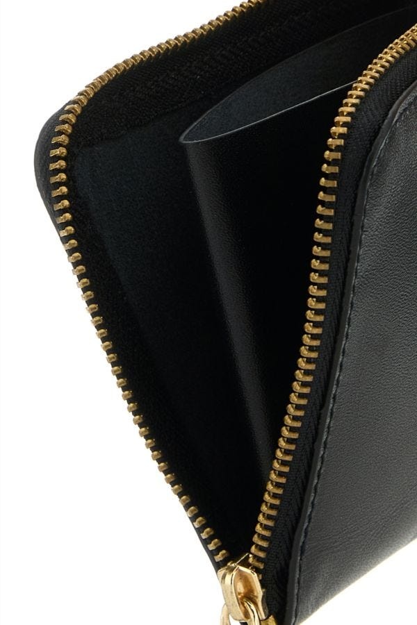 Black leather wallet - 4