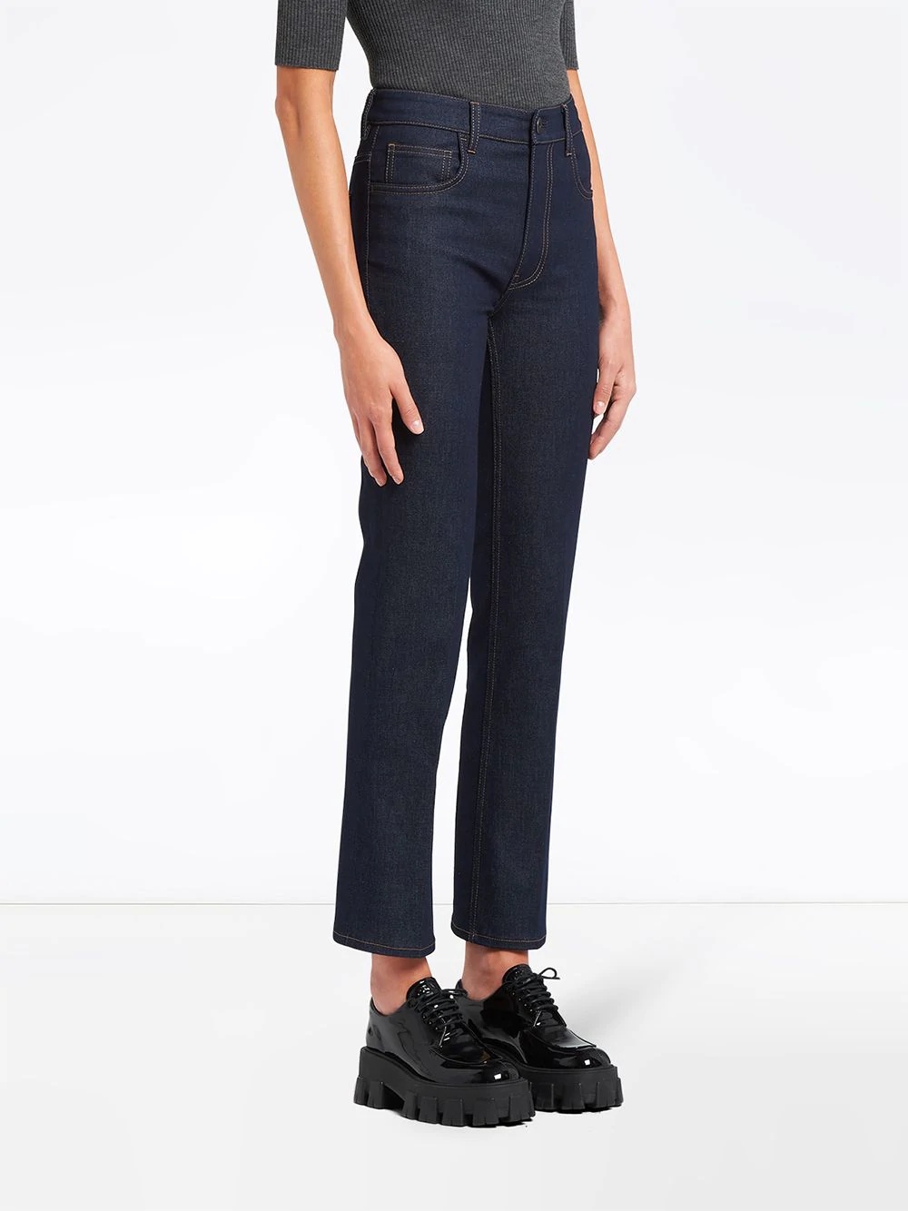 high-rise five-pocket jeans - 3