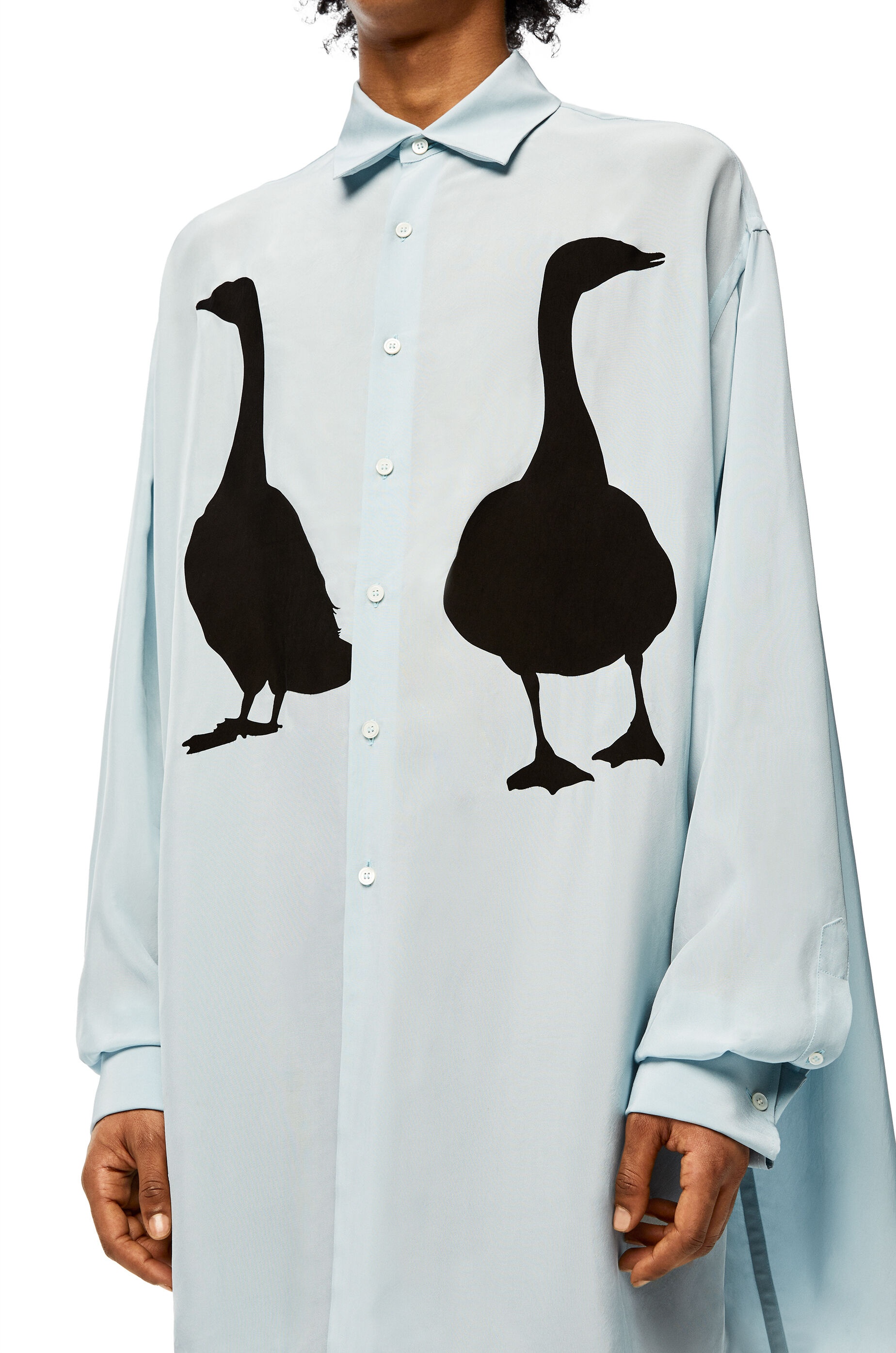 Goose oversize shirt in viscose - 5