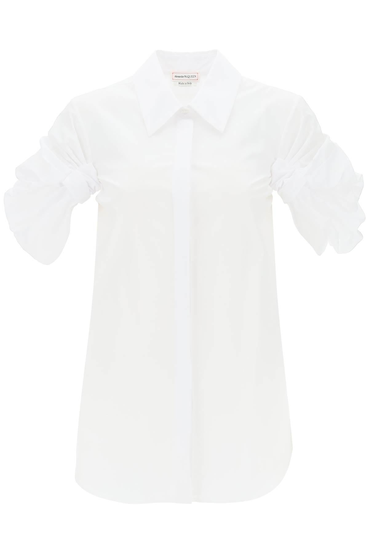 SHIRT WITH KNOTTED SHORT SLEEVES - 1