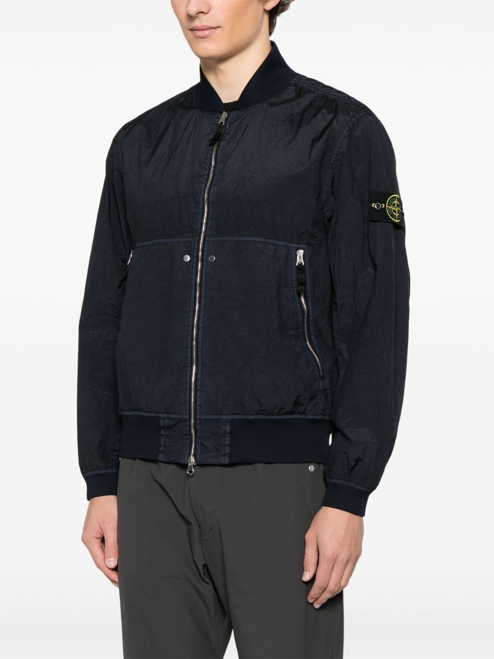Compass-badge bomber jacket - 3