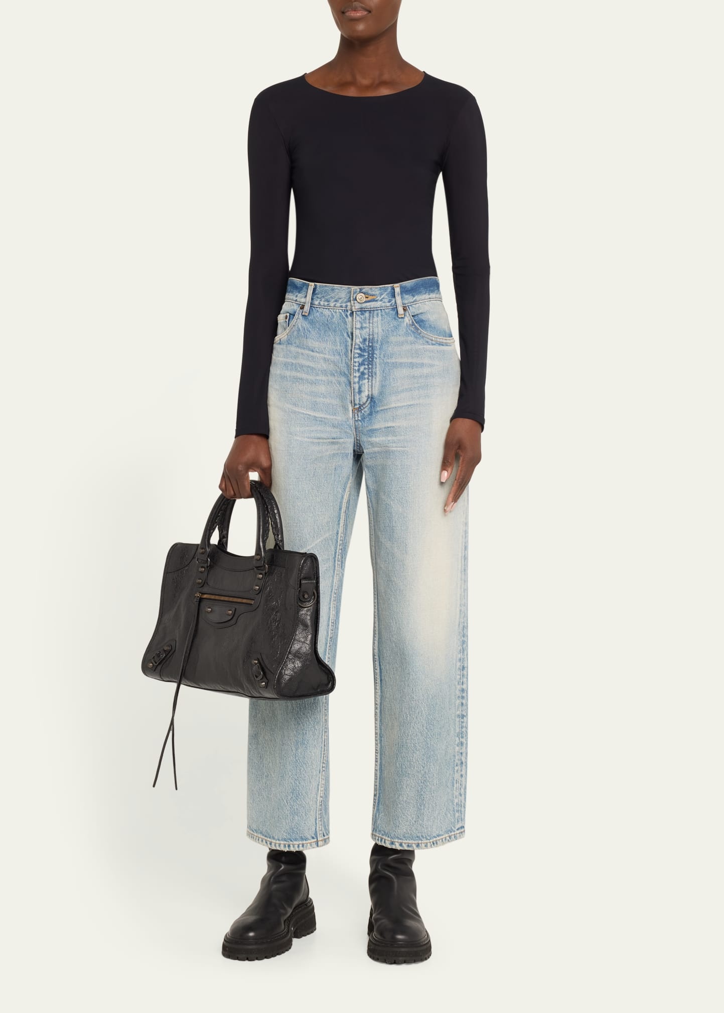 Le City Medium Leather Top-Handle Bag - 6