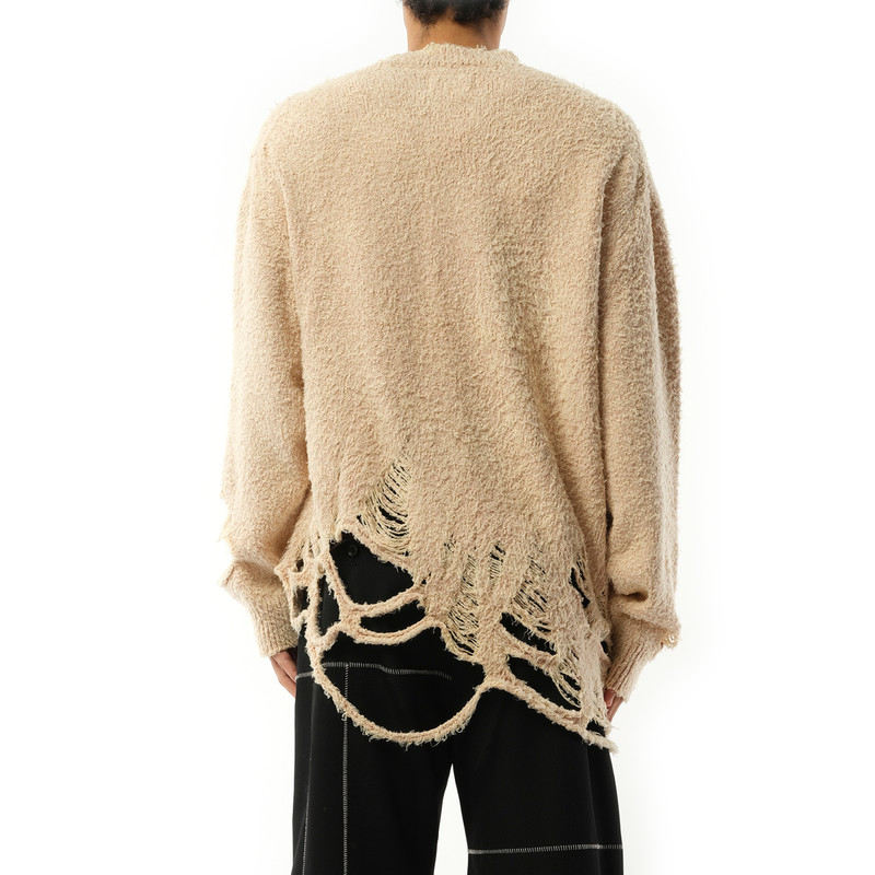 Zombie Silhouette Knit Sweater in Beige 6
