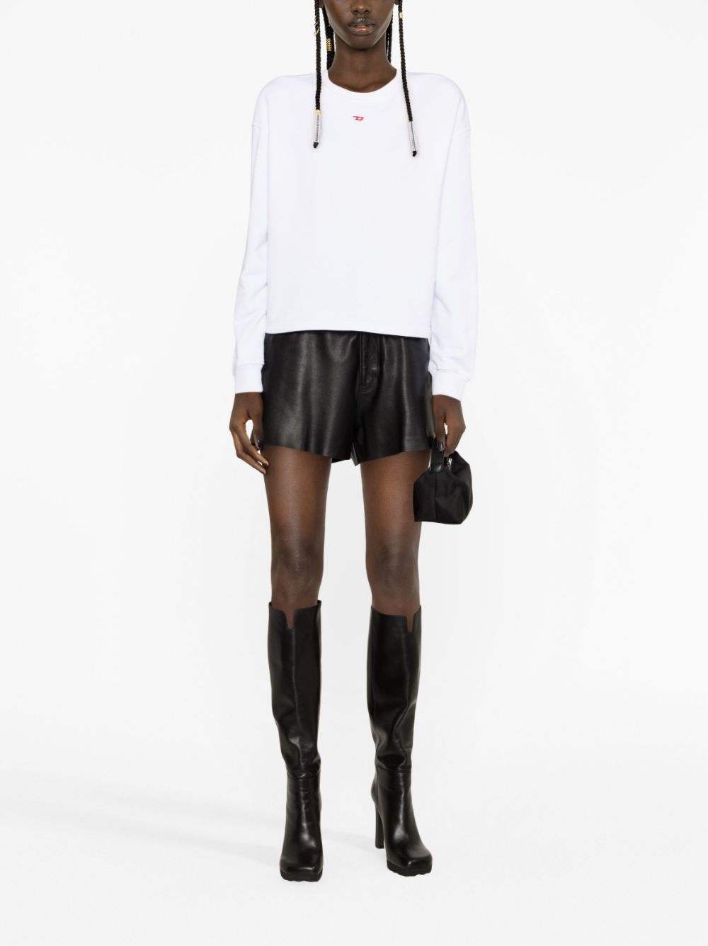 logo-embroidered sweatshirt - 2
