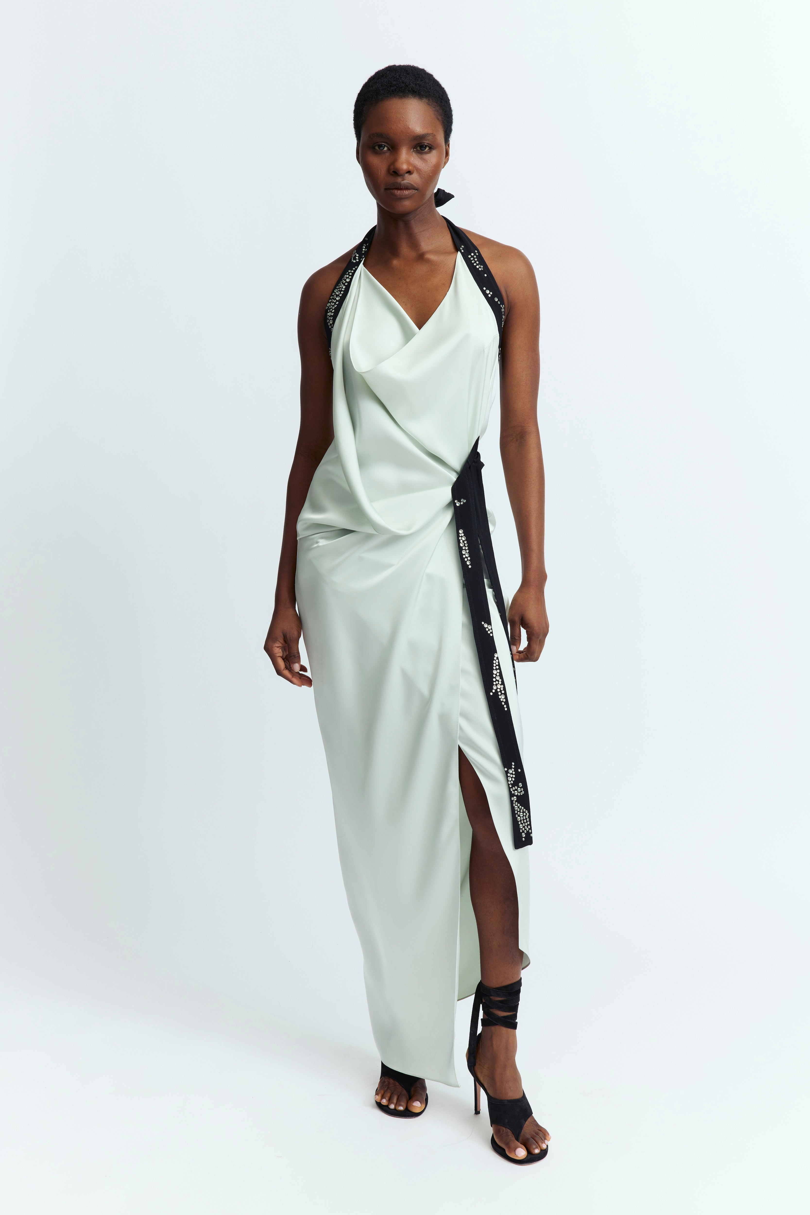 FIAMA GOWN IN SATIN - 3