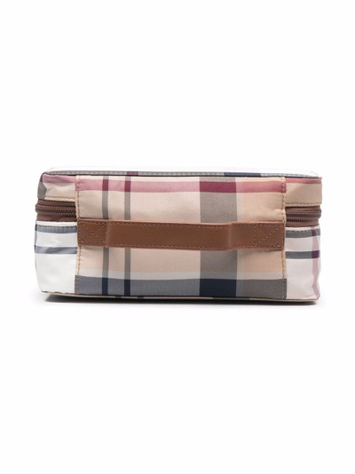 Barbour tartan-check make-up bag outlook