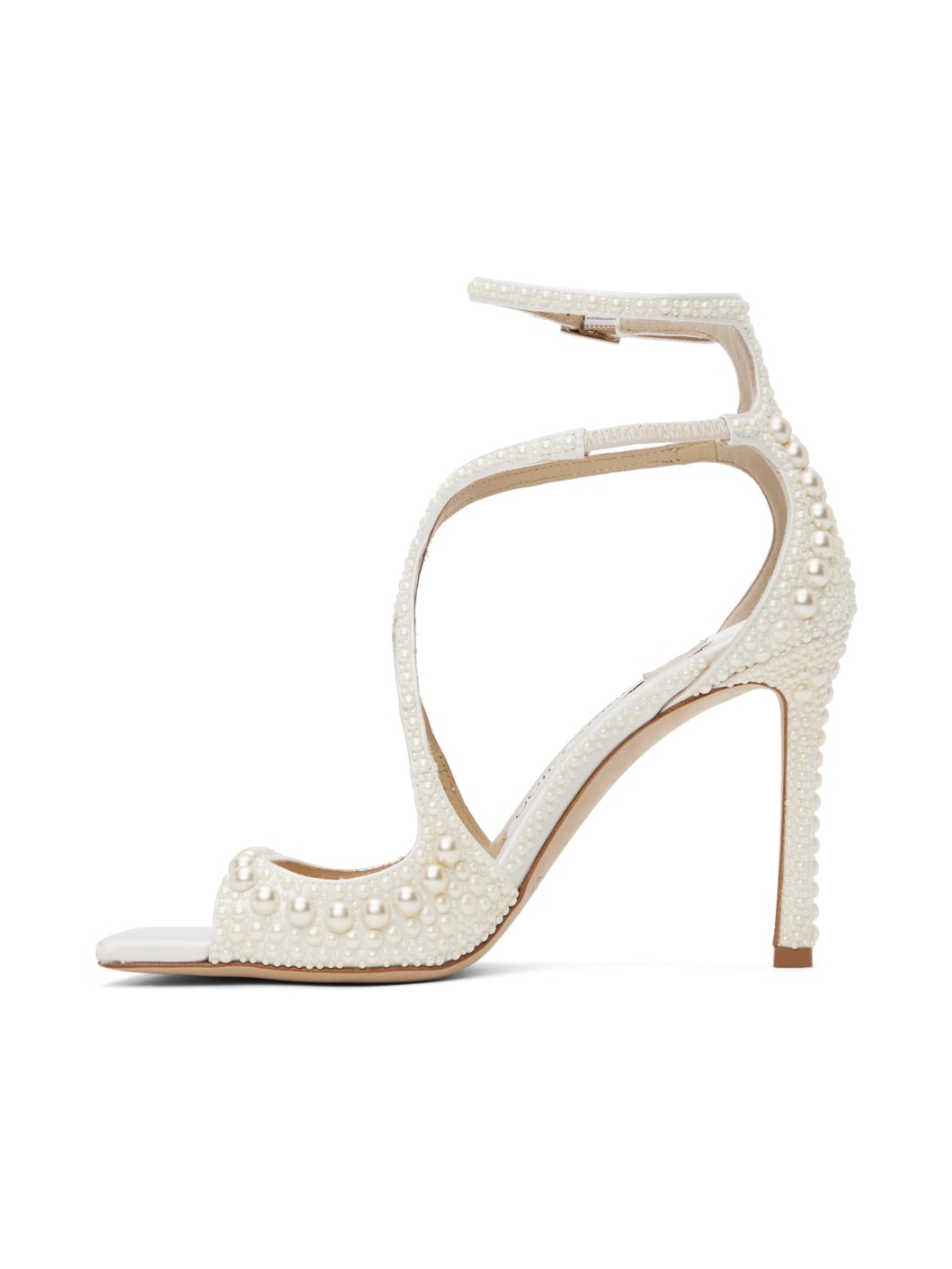 White Azia 95 Heeled Sandals - 3