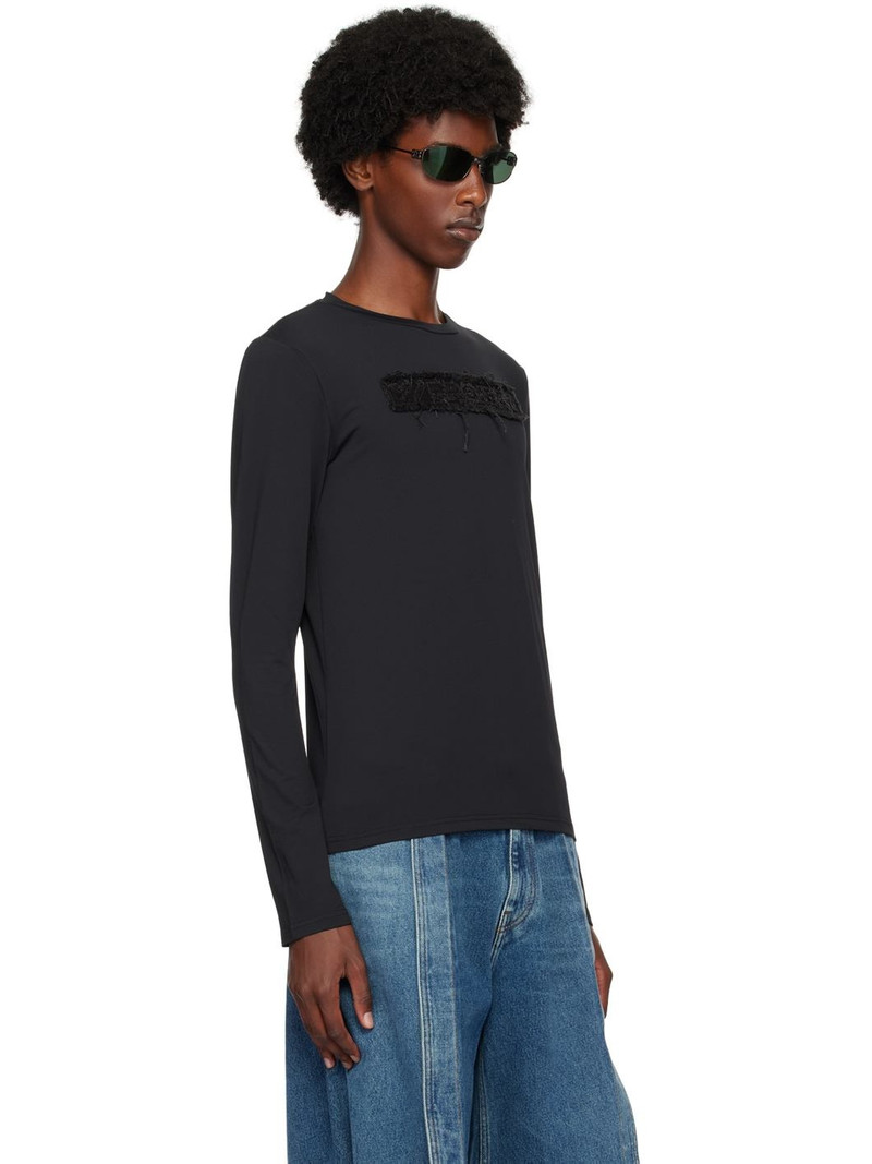 Y/Project Black Logo Patch Long Sleeve T-Shirt outlook