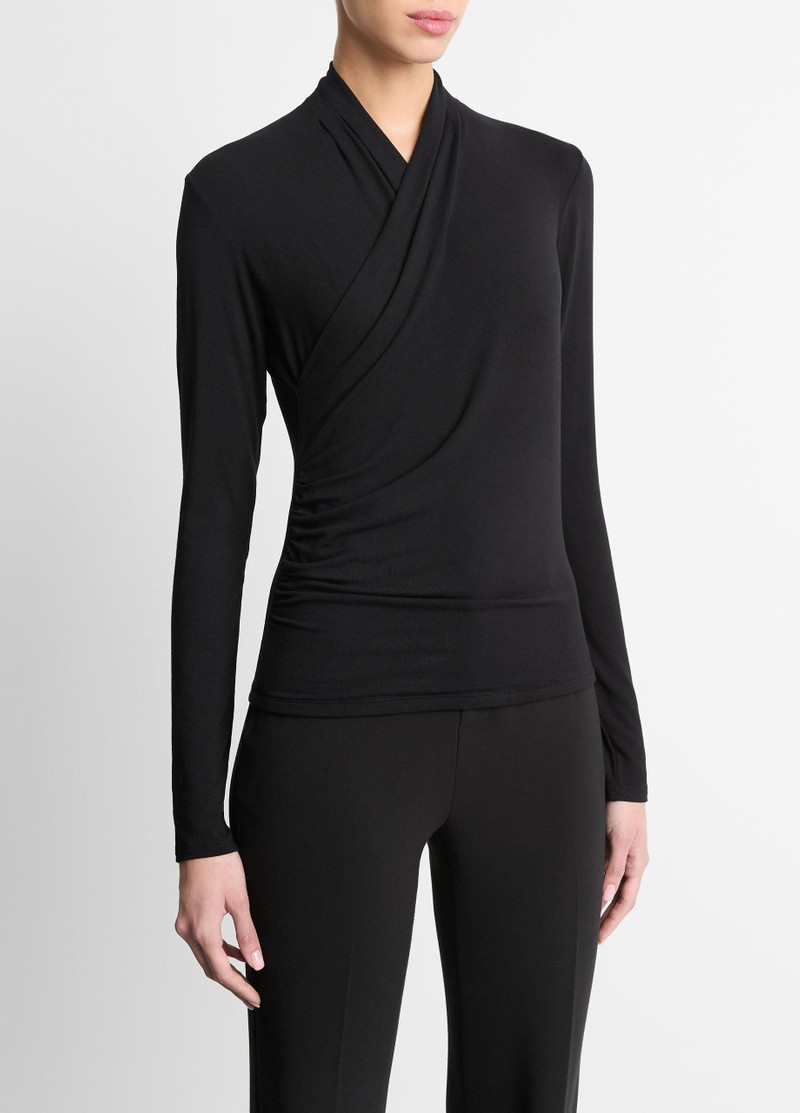 Vince Fixed Wrap Long-Sleeve Top outlook