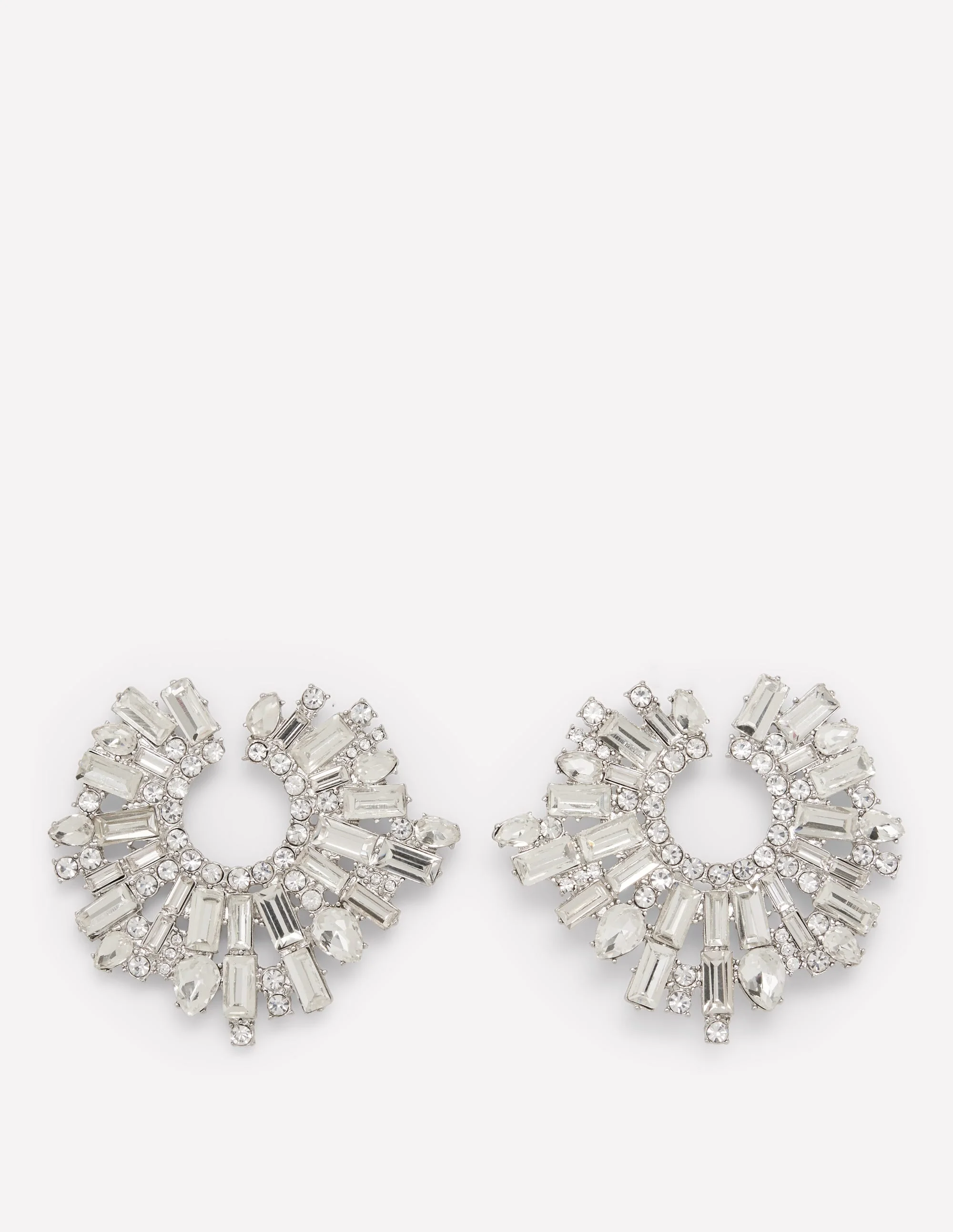 Jewel Garland Earrings-Clear - 1