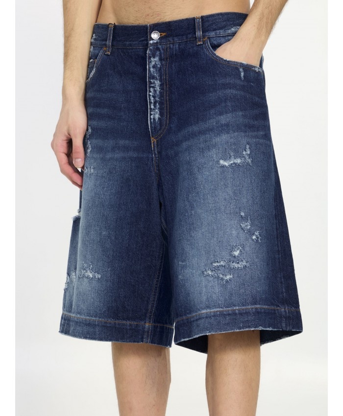 Denim bermuda shorts - 4