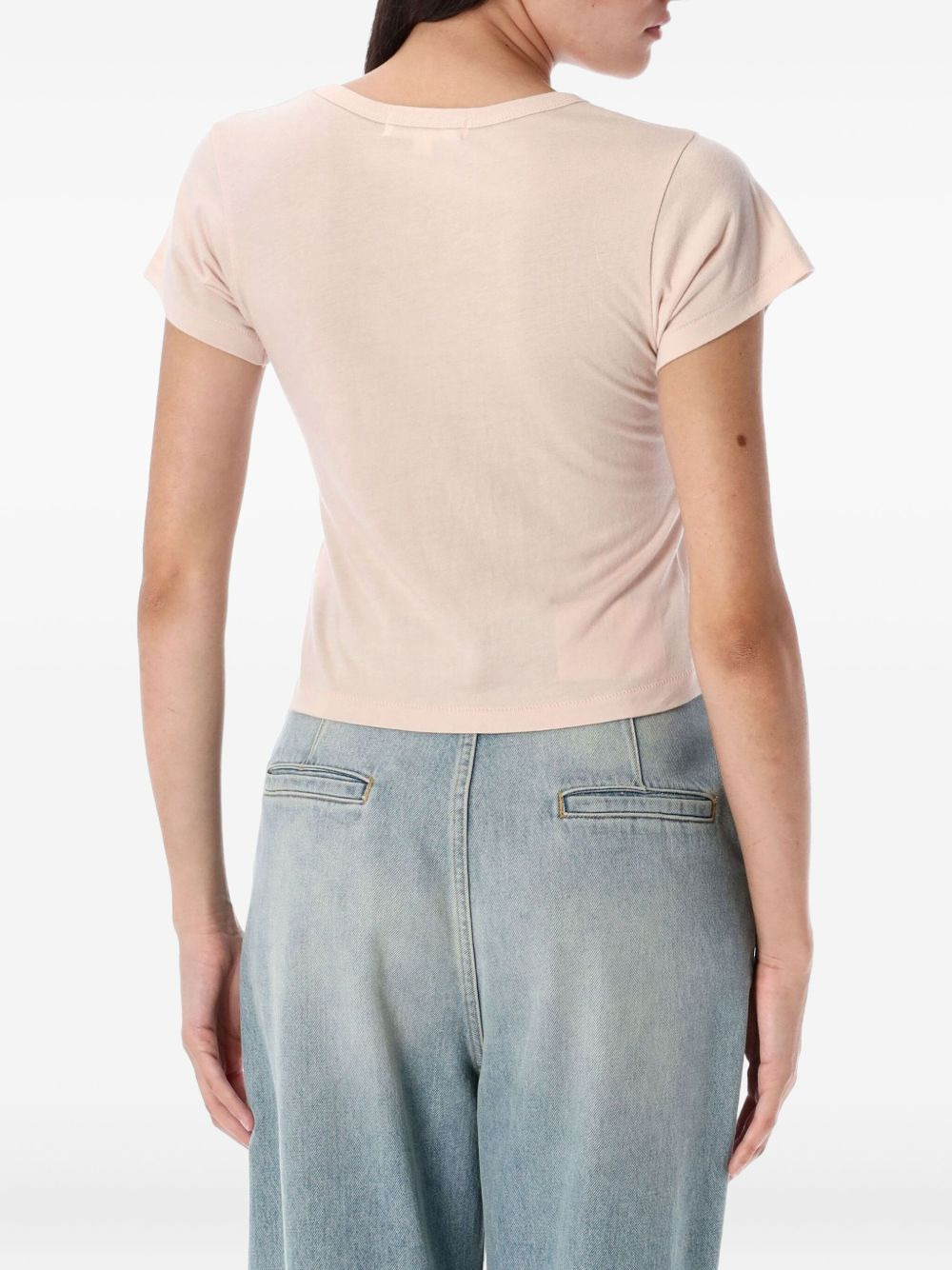 short-sleeve cropped baby tee - 2