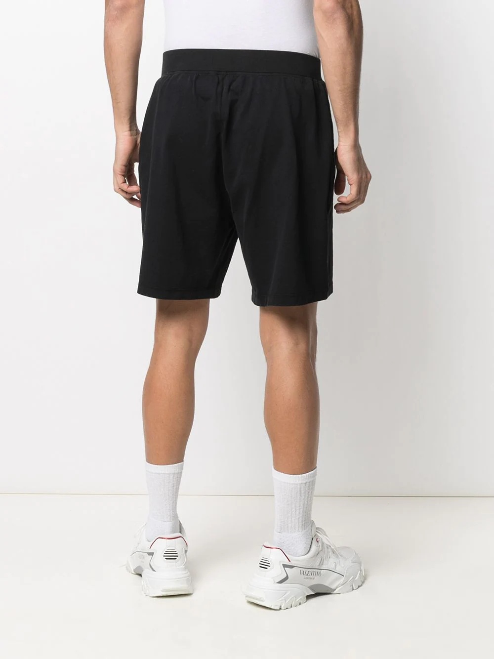 logo print track short - 4