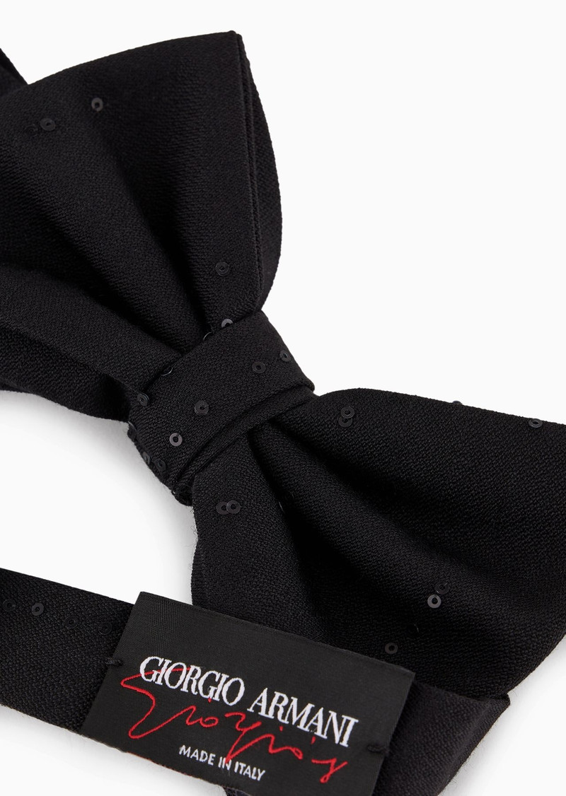 GIORGIO ARMANI Giorgio’s virgin-wool bow tie outlook