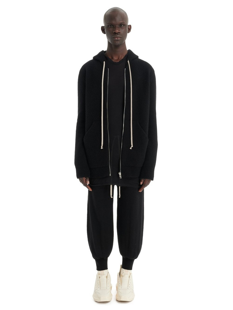 Rick Owens cashmere zip-fastening hoodie outlook