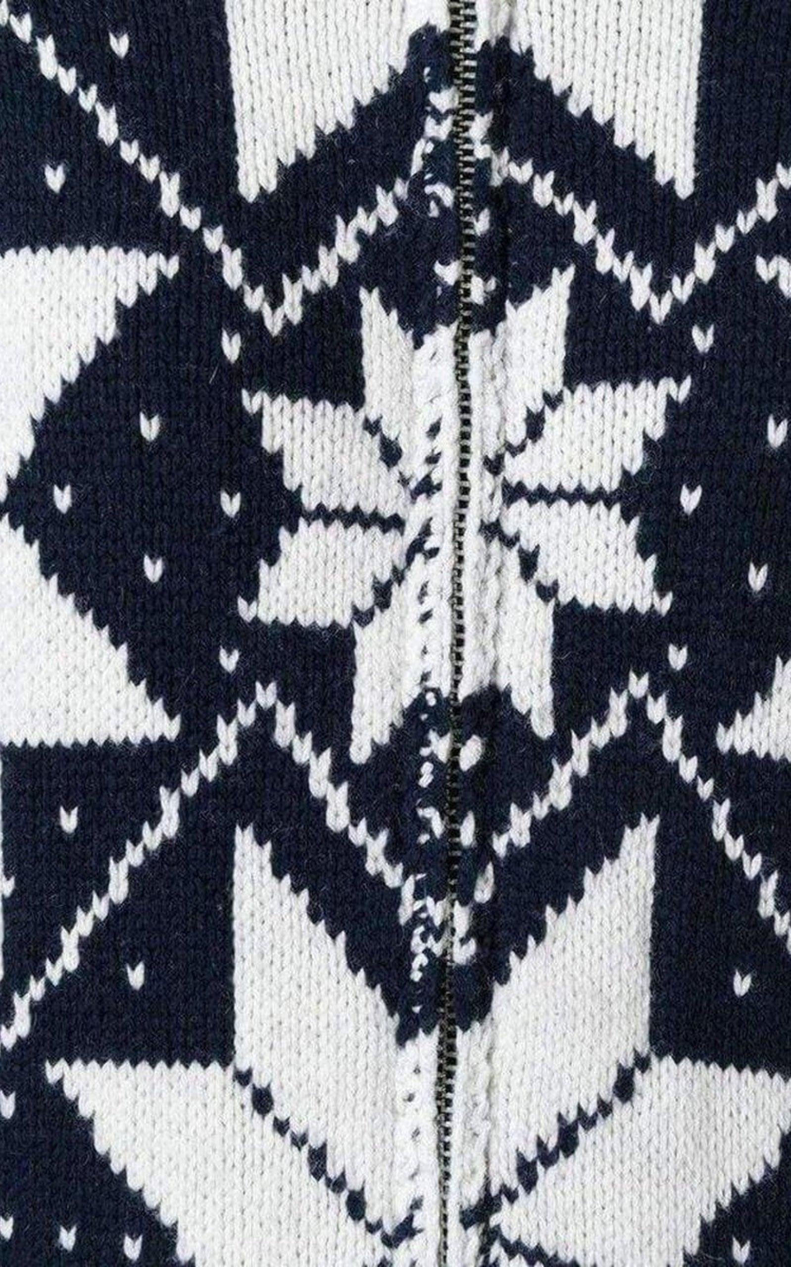 Luck Jacquard Long Cardigan Coat - 6