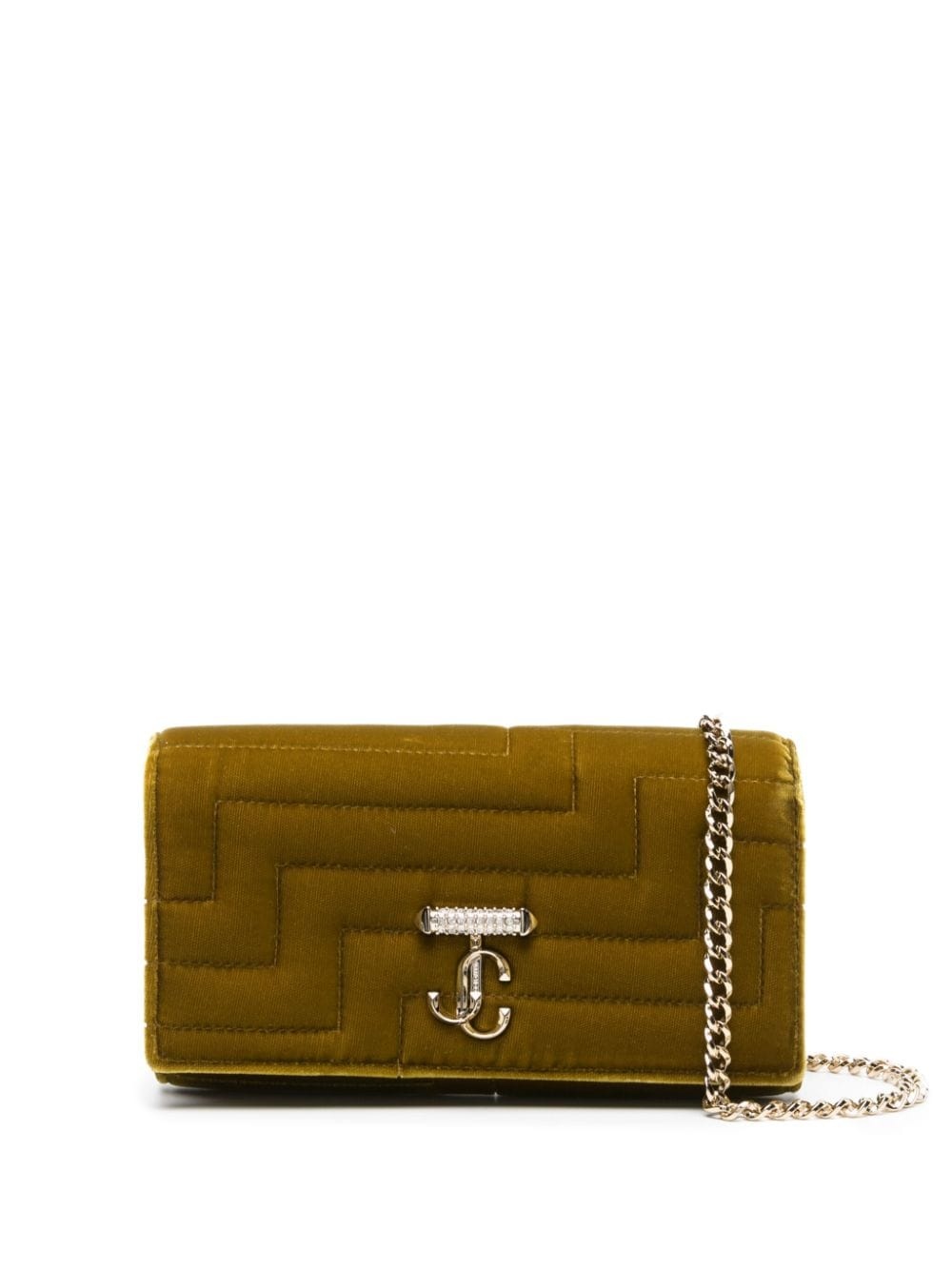 Avenue quilted velvet crossbody bag - 1