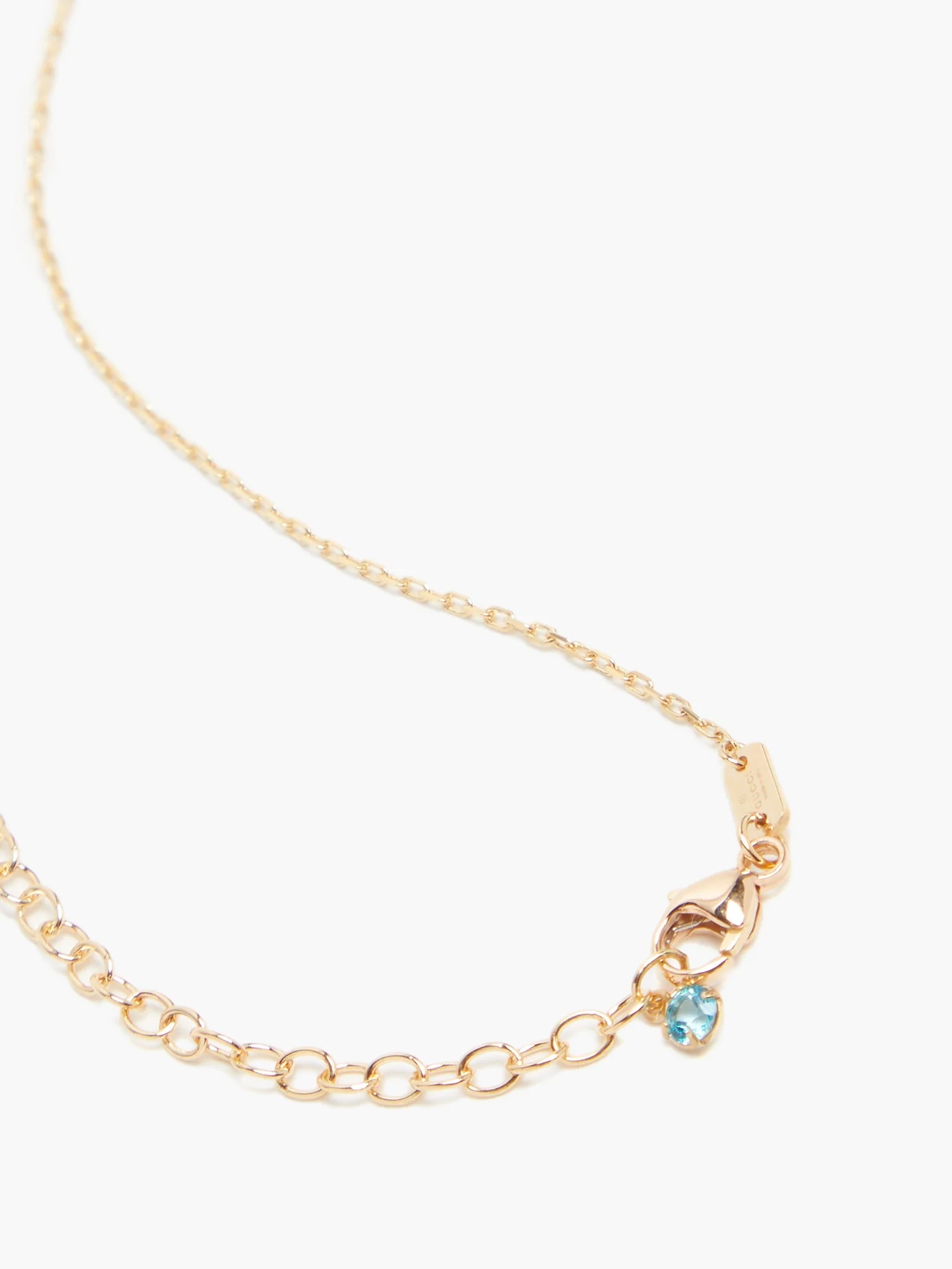 GG-logo 18kt gold chain necklace - 4