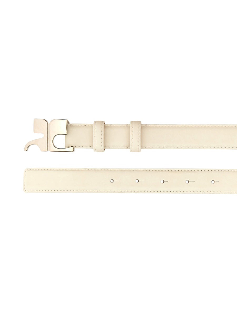 Courreges Women Leather "Ac" Belt - 2