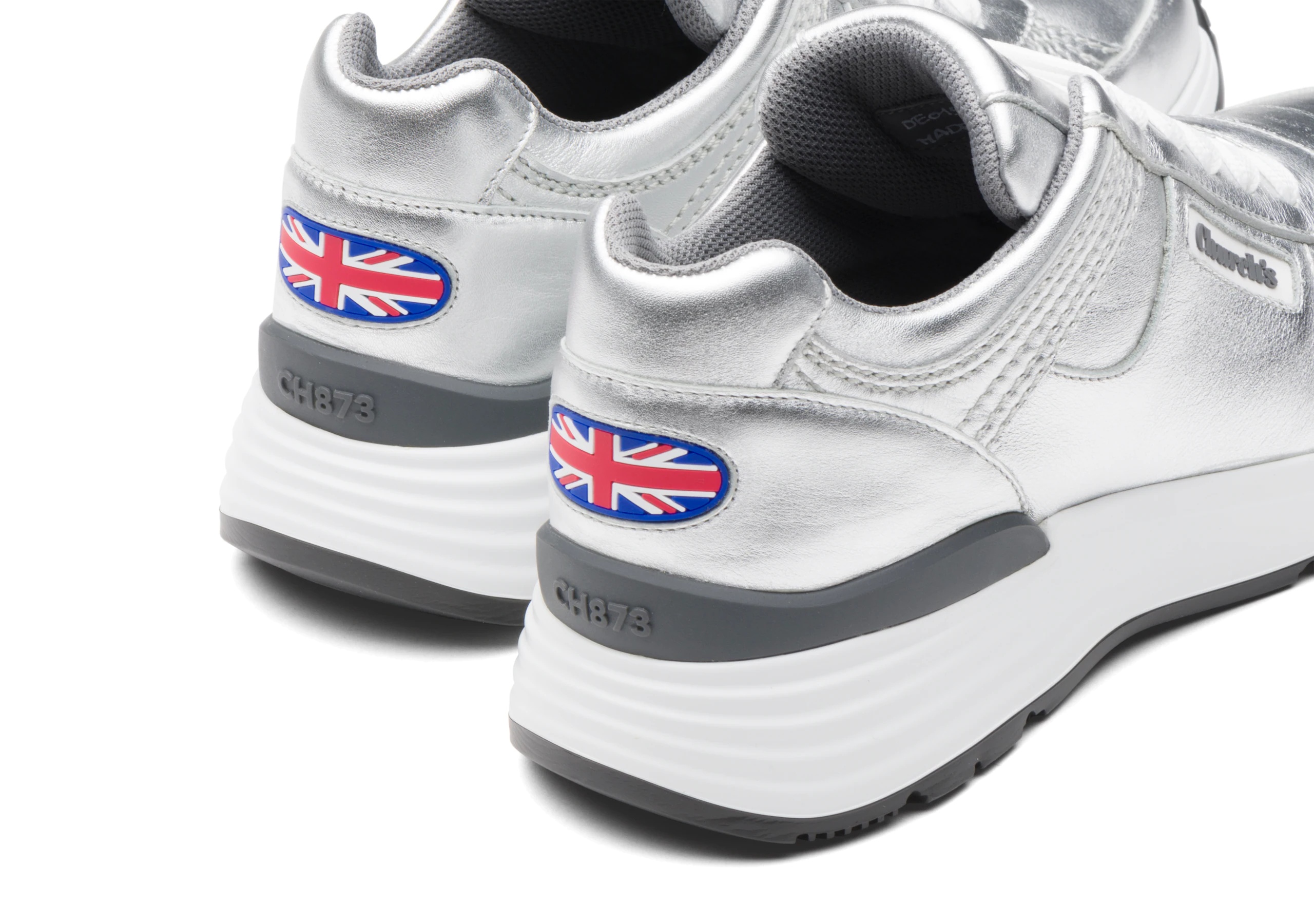 Ch873
Plume Calf Leather Retro Sneaker Silver - 4