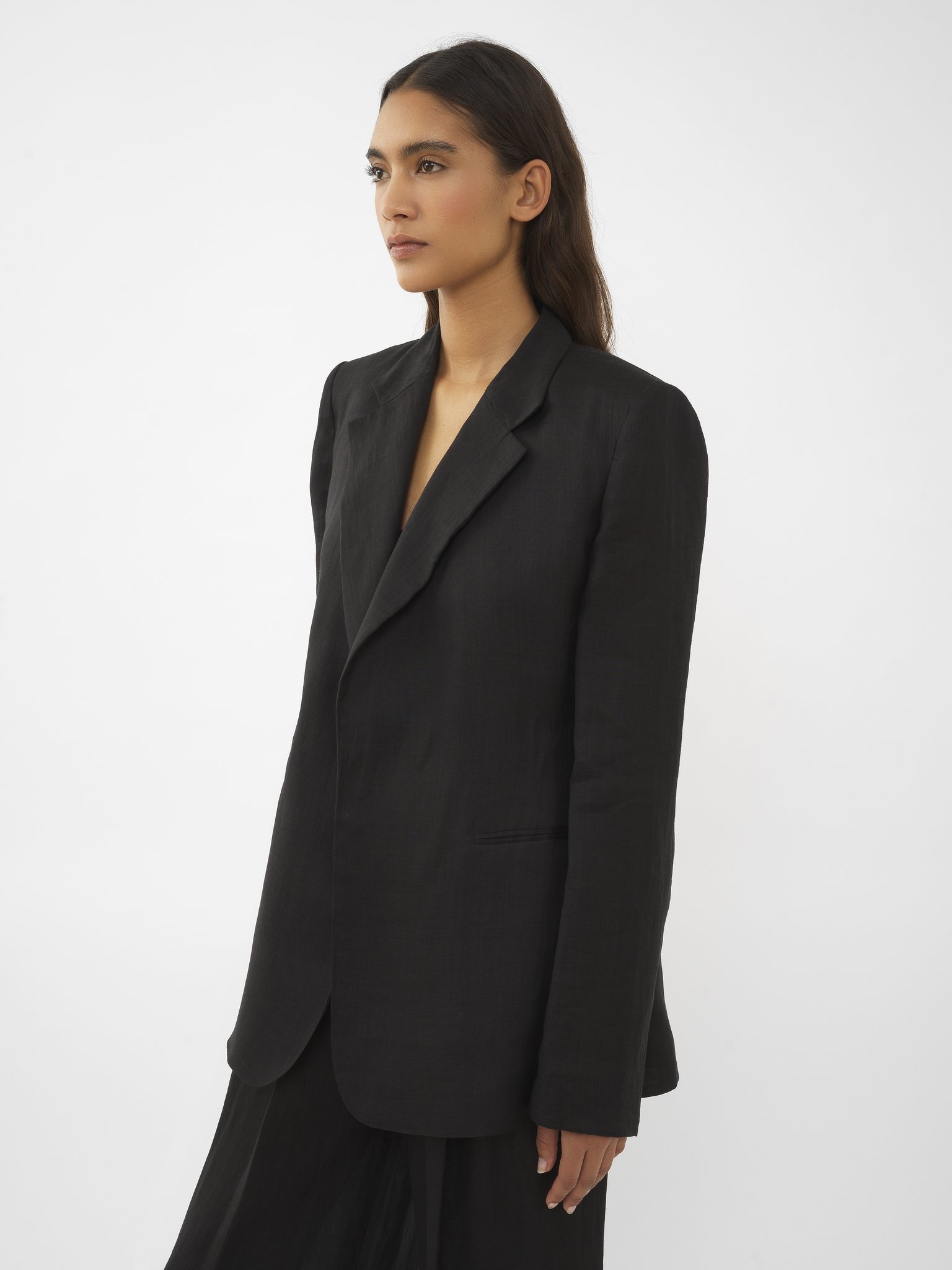 BUTTONLESS TAILORED JACKET - 4