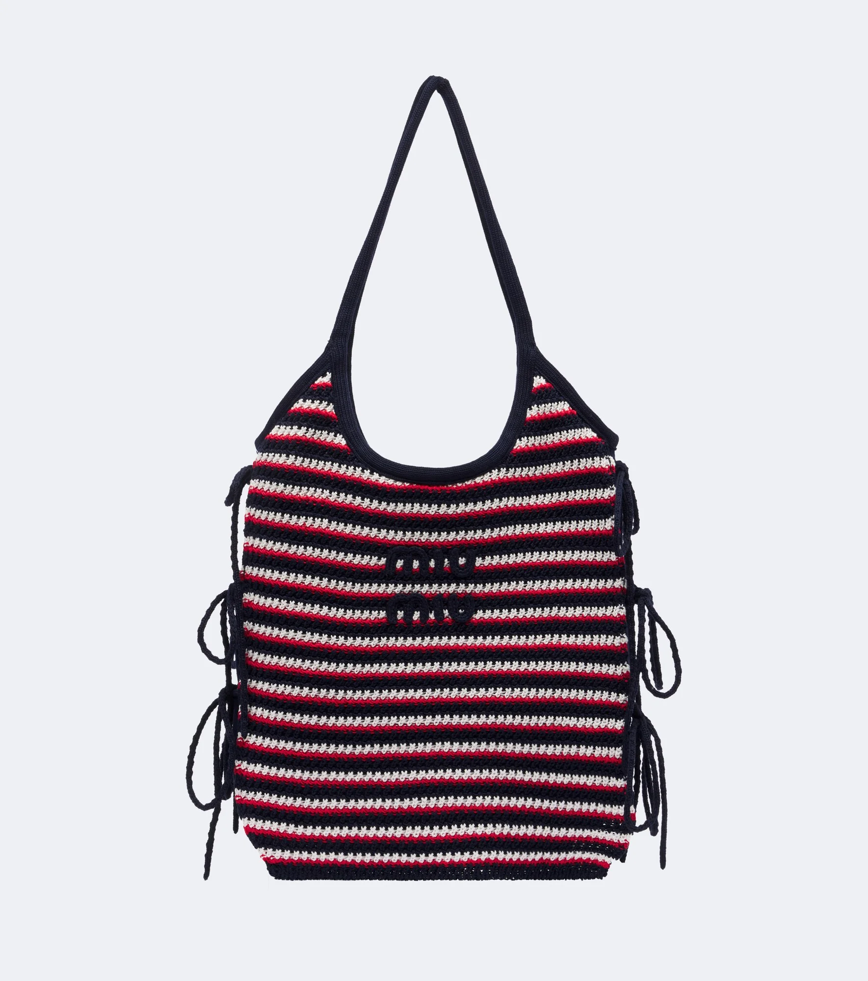 Ivy crochet striped shopper - 1
