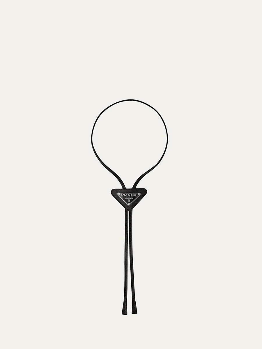 Men's Saffiano Bolo Tie - 1
