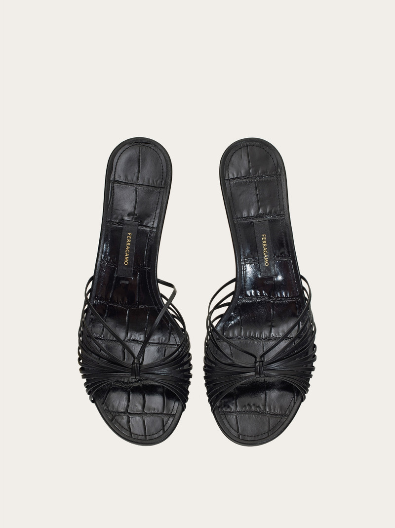 FERRAGAMO Cage heel slide outlook