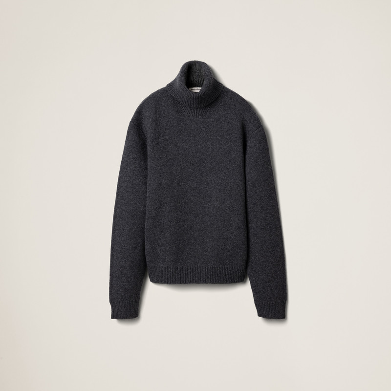 Shetland wool turtleneck jumper 1