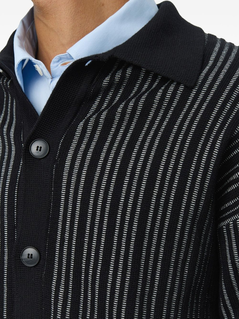 striped button-up cardigan 4