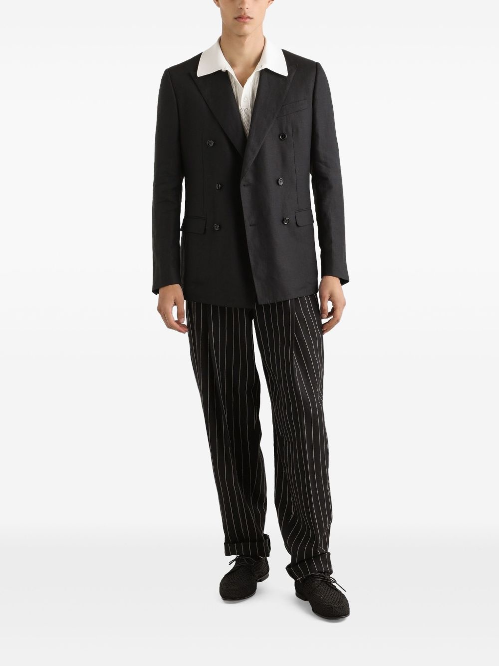 striped tailored pants - 2
