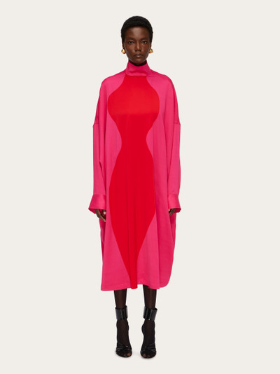FERRAGAMO Hourglass print tunic dress outlook