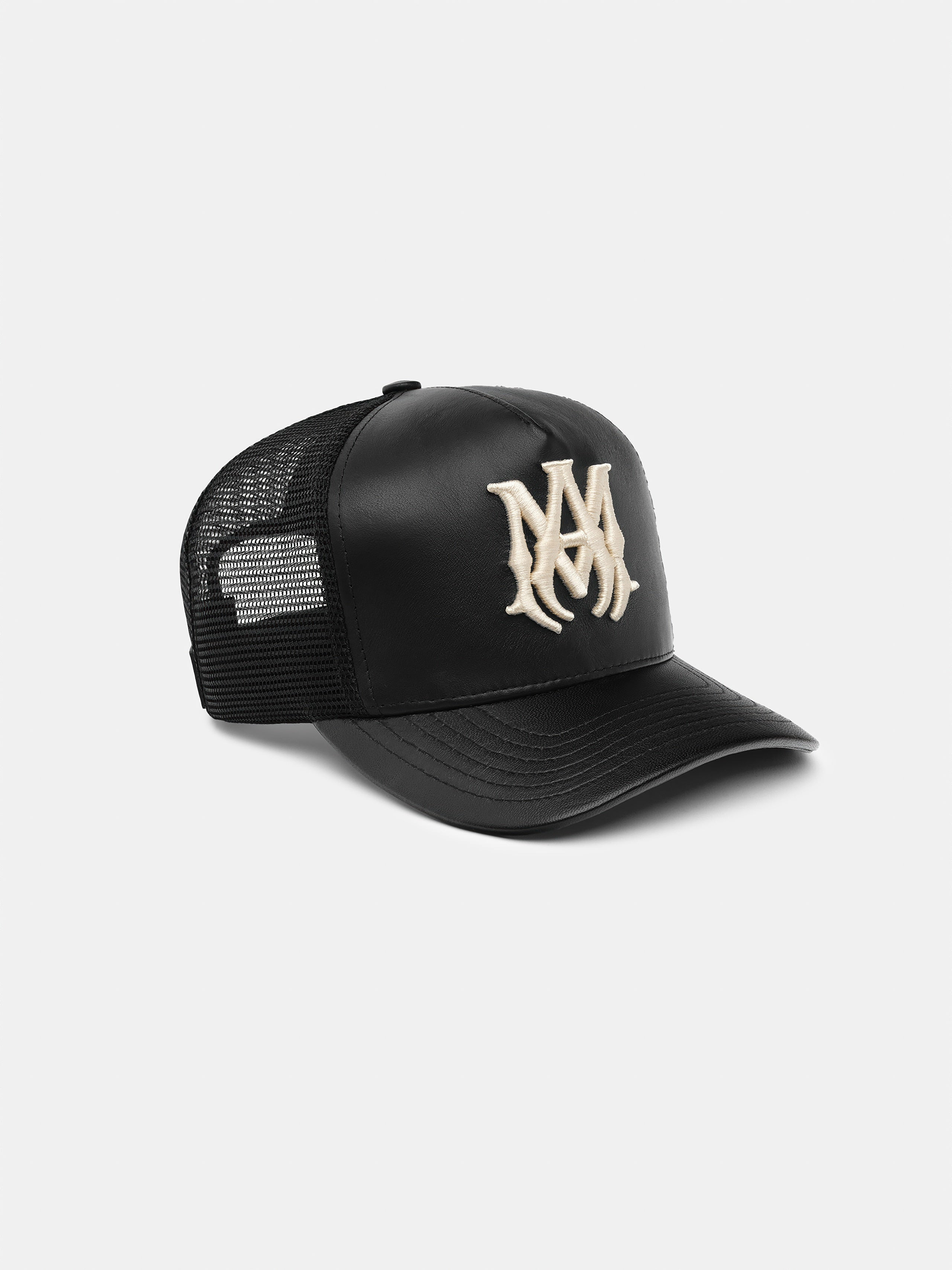LEATHER MA TRUCKER HAT - 2