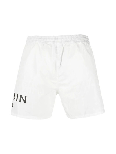 Balmain logo-print swim shorts outlook