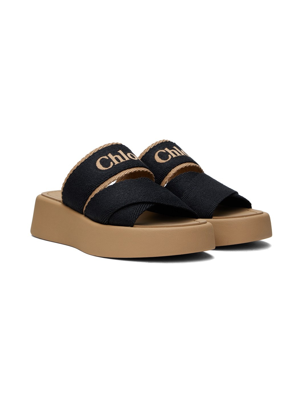 Black Mila Slide Sandals - 4