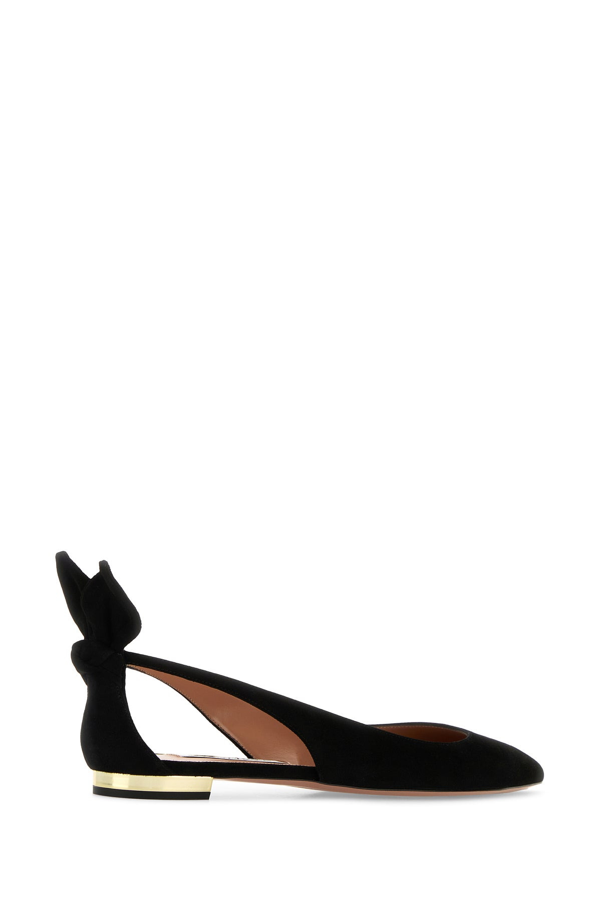 Black suede Bow Tie Ballet ballerinas - 3