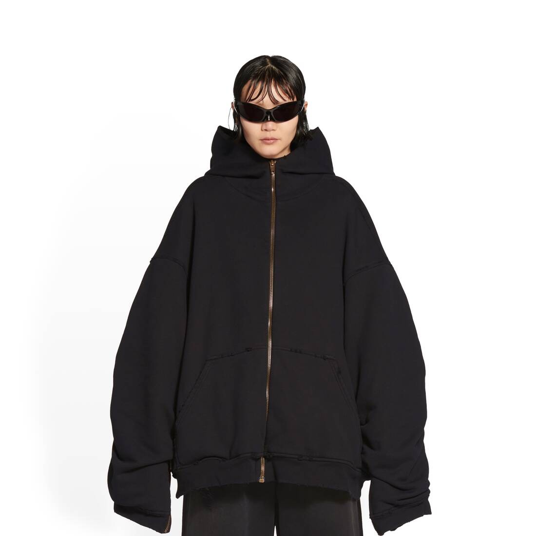 BALENCIAGA sporty b bomber hoodie | REVERSIBLE