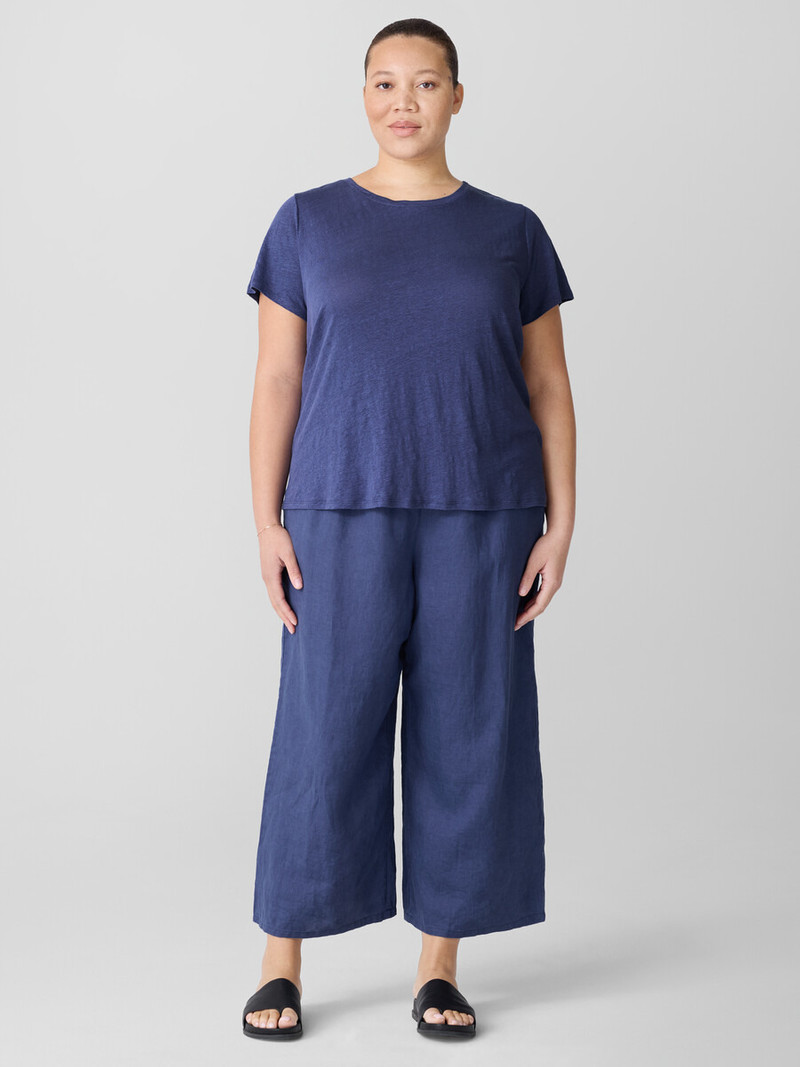Organic Linen Jersey Crew Neck Tee 6
