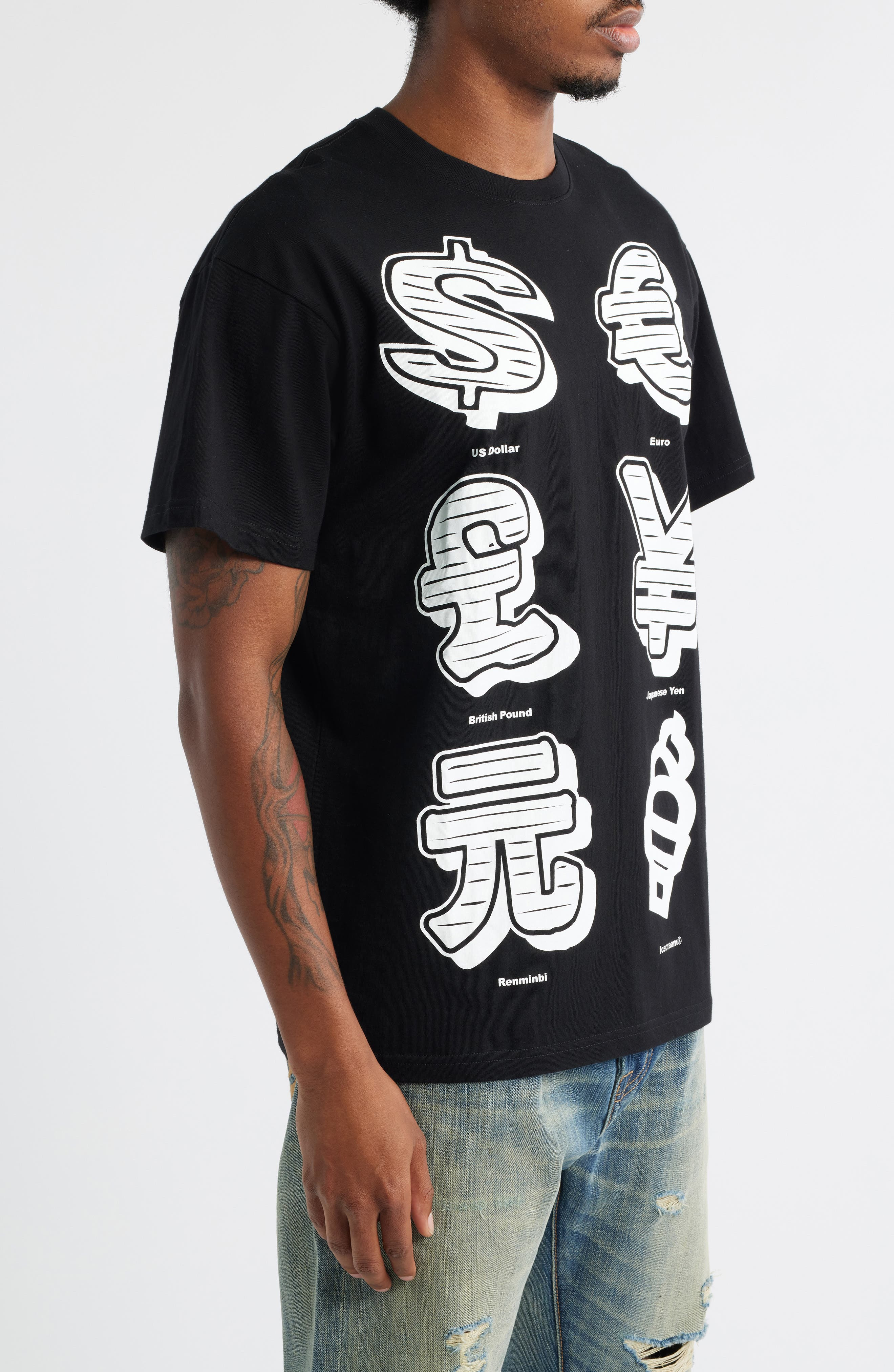 ICECREAM Currency Graphic T-Shirt in Black at Nordstrom - 3