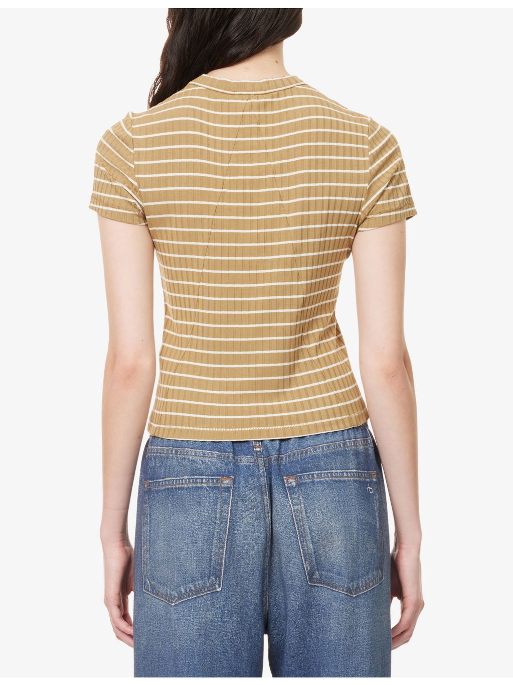 Luca Striped Stretch-Knit Top - 4