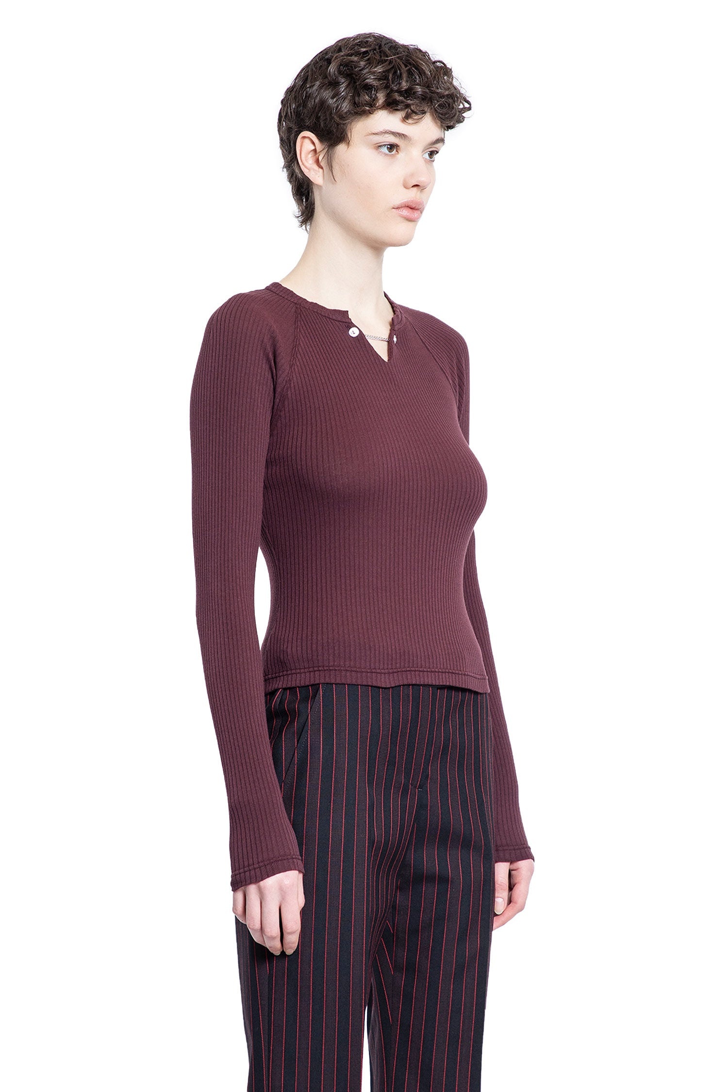 Cotton-Rib-Long-Sleeve-Top - 2