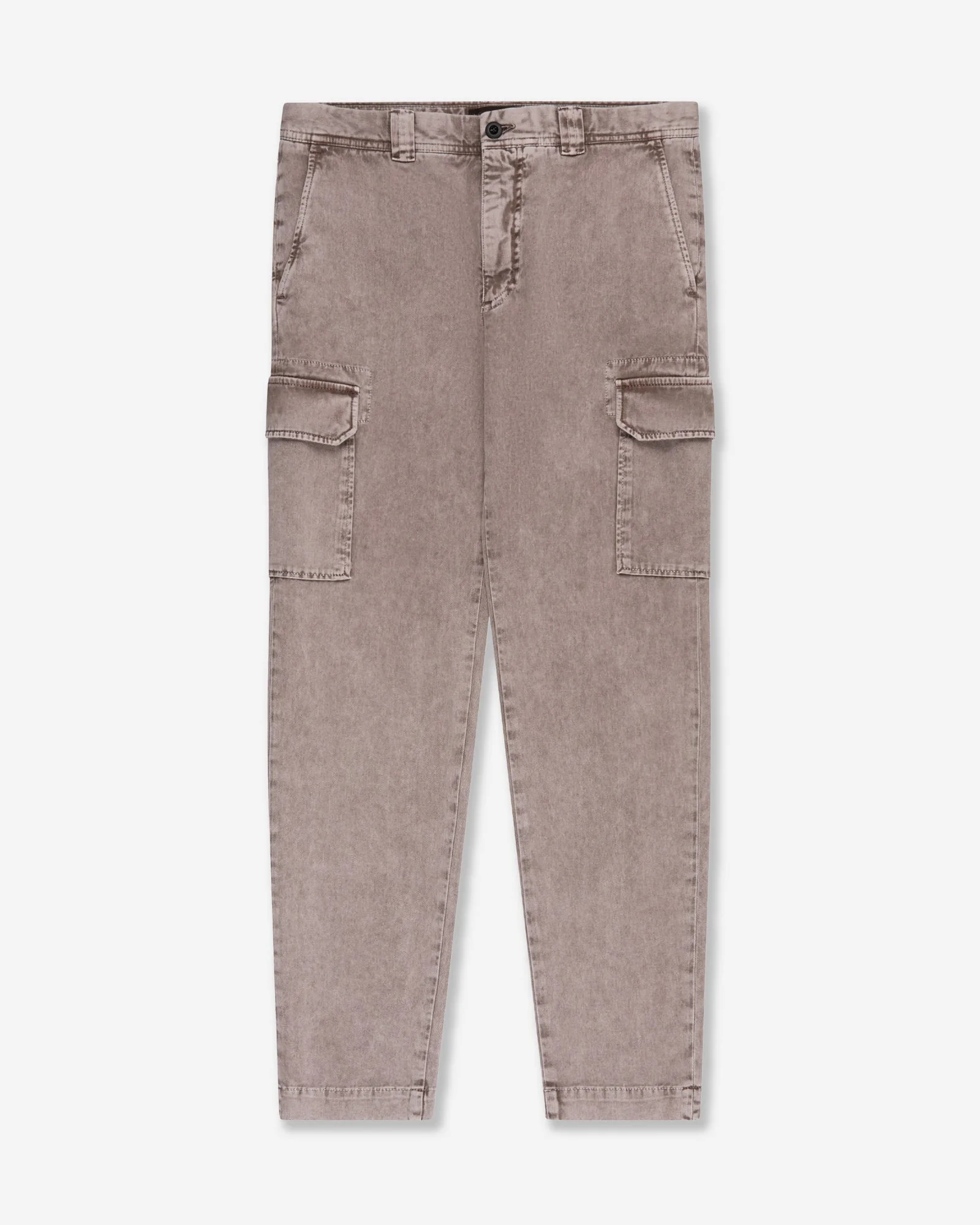 Tapered fit organic cotton cargo trousers - 1
