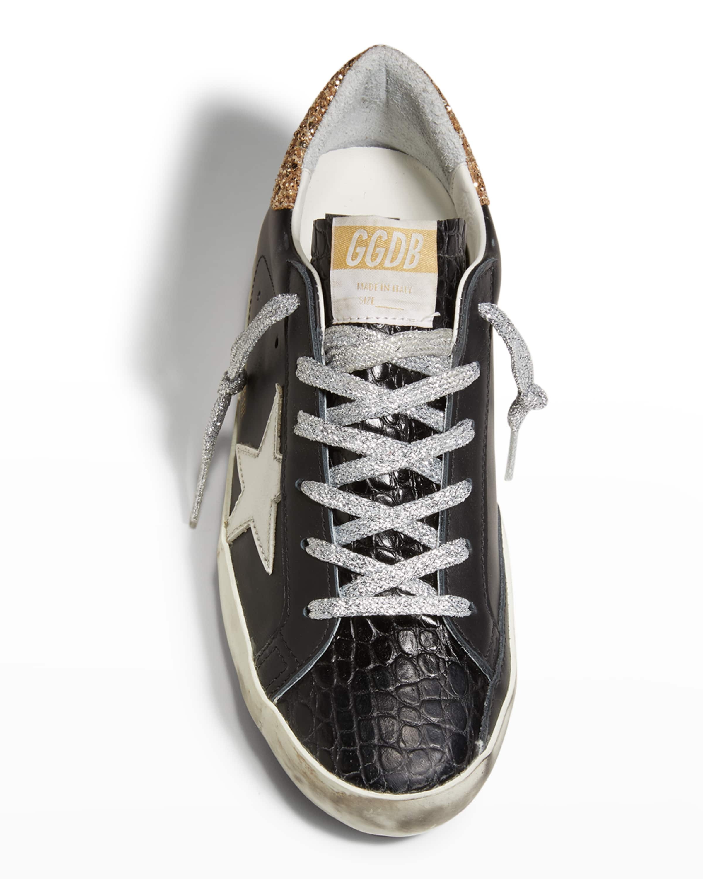 Superstar distressed-finish sneakers